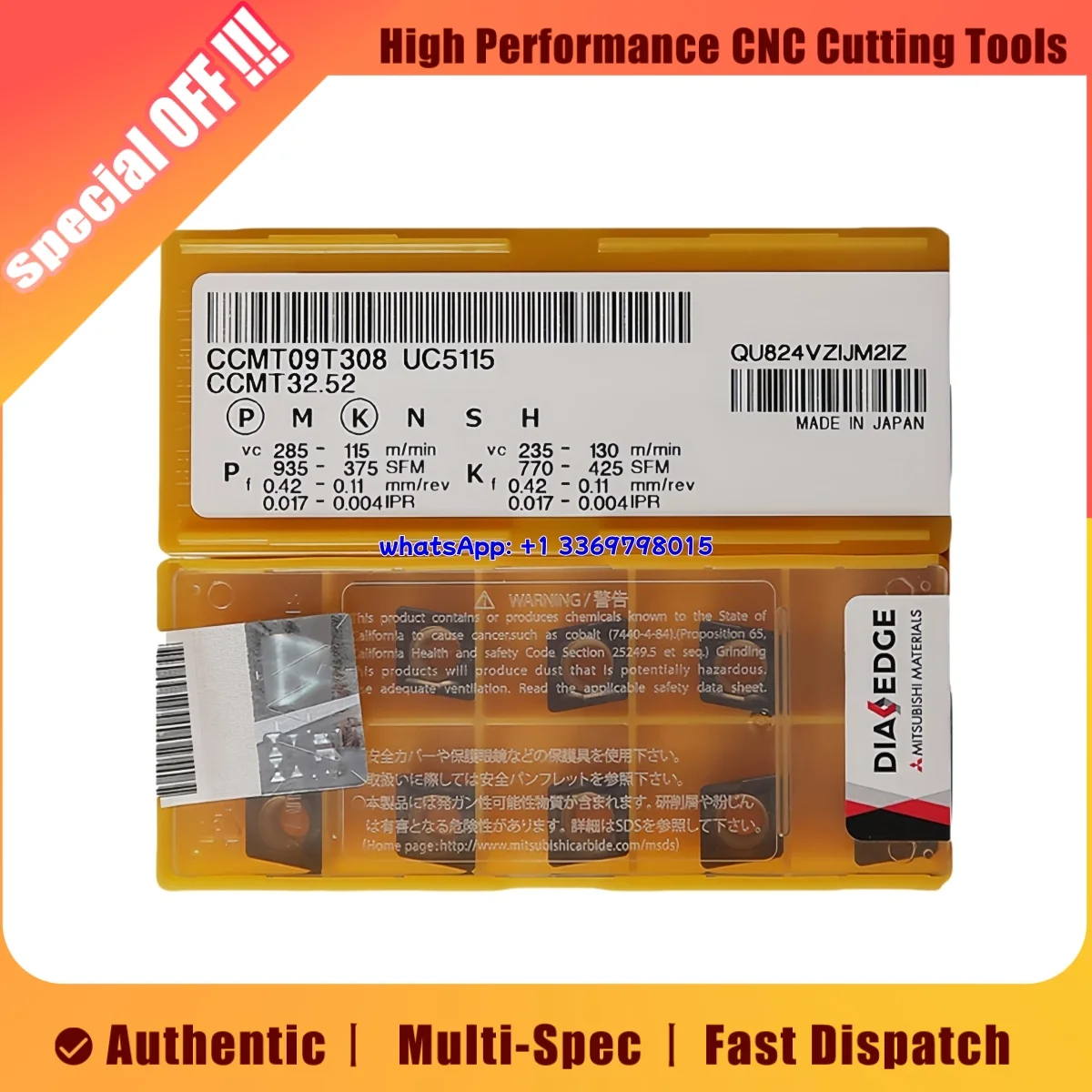 

10pcs Original CCMT09T3 08 CNMA1204 04 DCMT11T304 08 DCMW11T3 08 -MK MC5015 Turning Insert