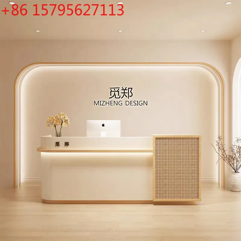 

Wabi Sandy wind rattan checkout page bar table beauty salon waiting counter