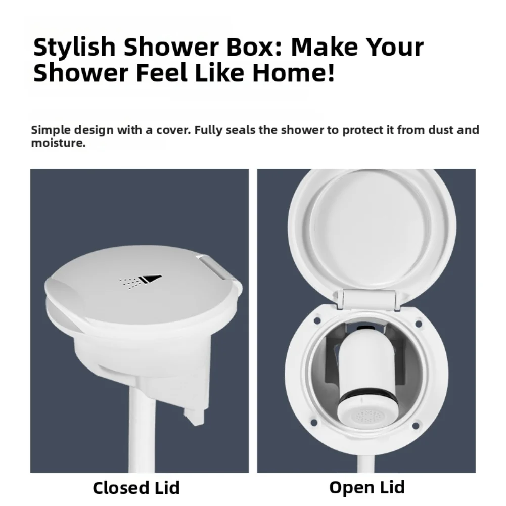 

Handheld Rinse Set Marine Shower Kit Retractable Shower Head Kit Shower Head ABS Construction PVC 5-layer Hose