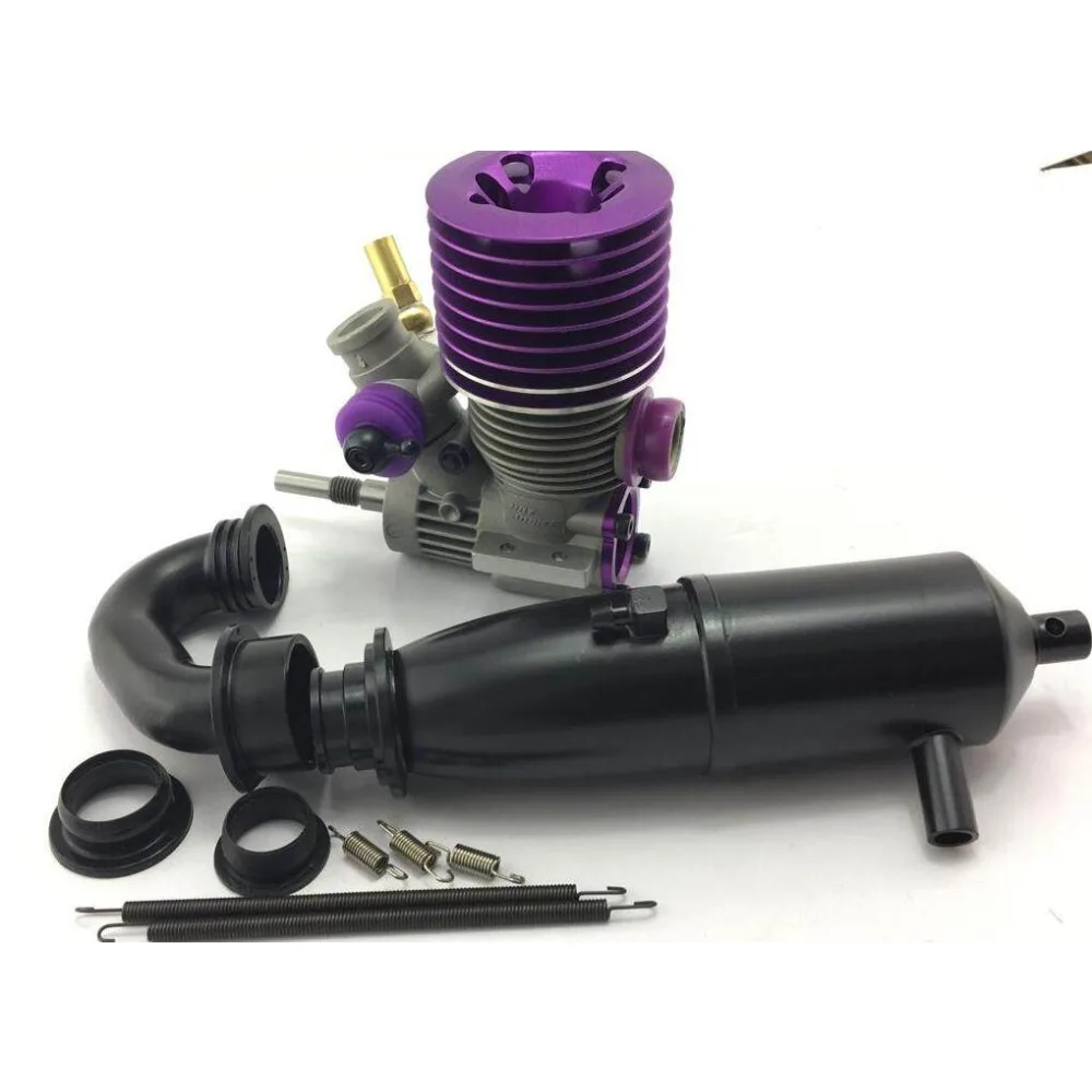 

Комплект аксессуаров для выхлопной системы модели двигателя GO21 Class 18, масштаб 1/10, для радиоуправляемых спортивных автомобилей, задний металлический выхлоп для модели двигателя