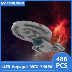 USS Voyager NCC-74656 Model Moc Building Blocks Diy Assemble Bricks Space Educational Creative Collection Xmas Toys Gifts 486PCS