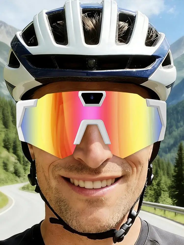 AliExpress NONE Camera Glasses 4K Outdoor Sports Recording Supplies Video Recording Sunglasses for Cyclists Runners Skiers Snowboarders Hikers