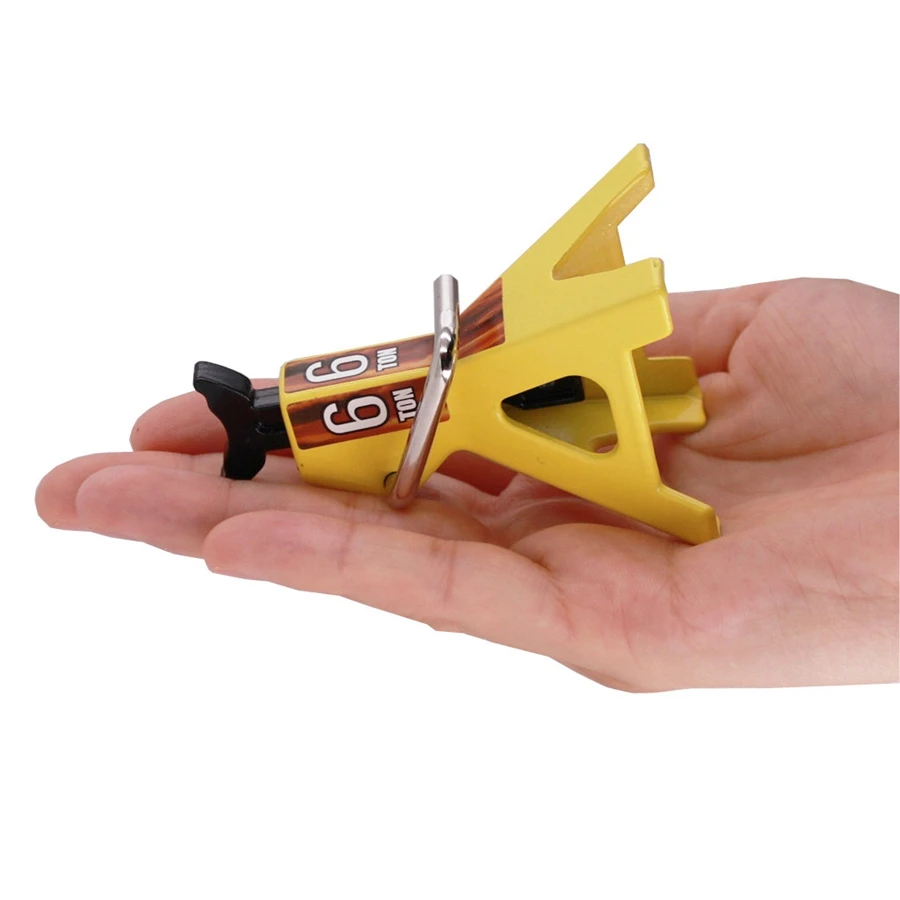 ارتفاع قابل للتعديل المعادن جاك تقف ، 6 طن ل 1:10 RC الزاحف شاحنة ، سيارة ، Trx4 ، SCX10 ، محاكاة تسلق المركبات ، الأصفر