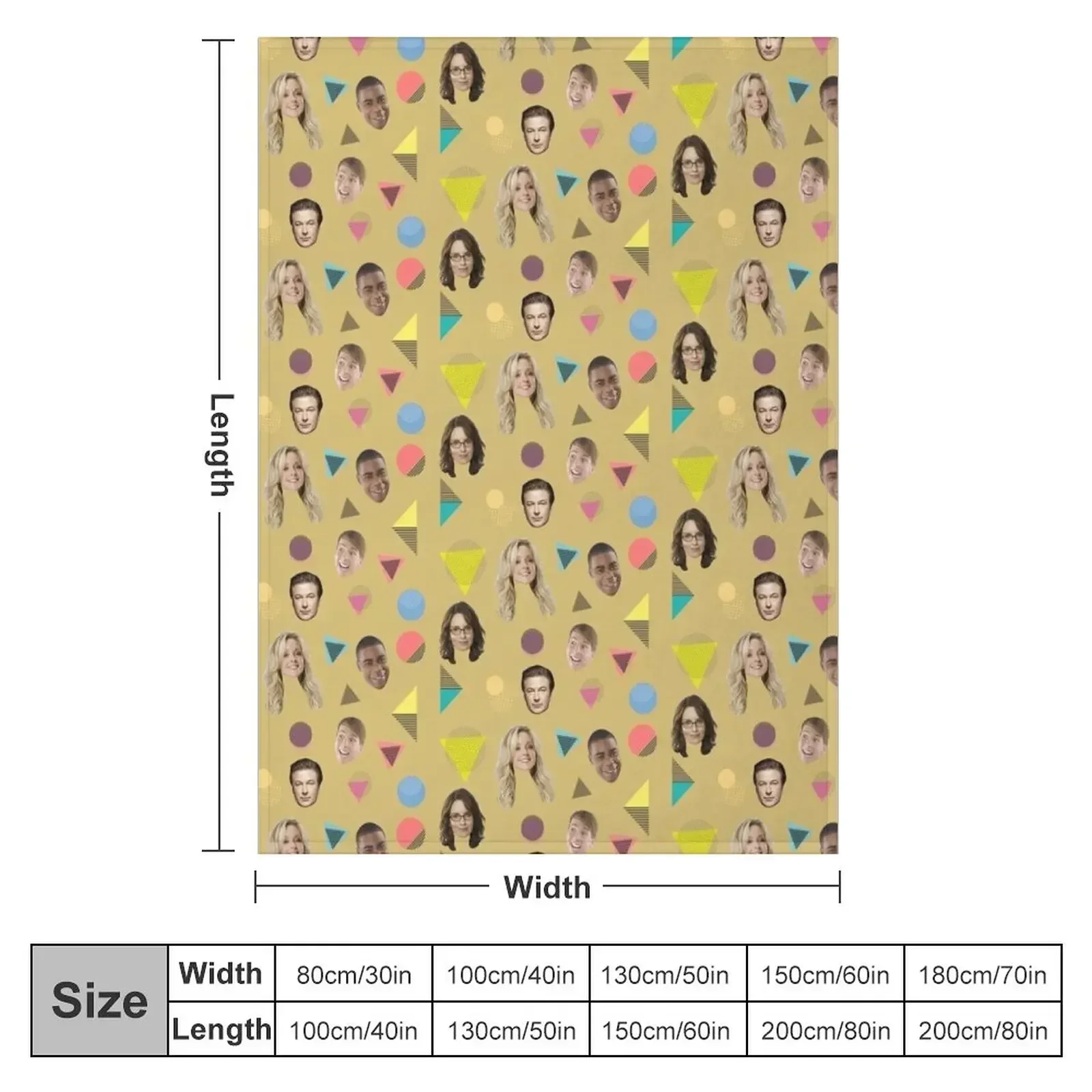 30 rock pattern Throw Blanket couch cozy soft plush fuzzy picnic outdoor blanket