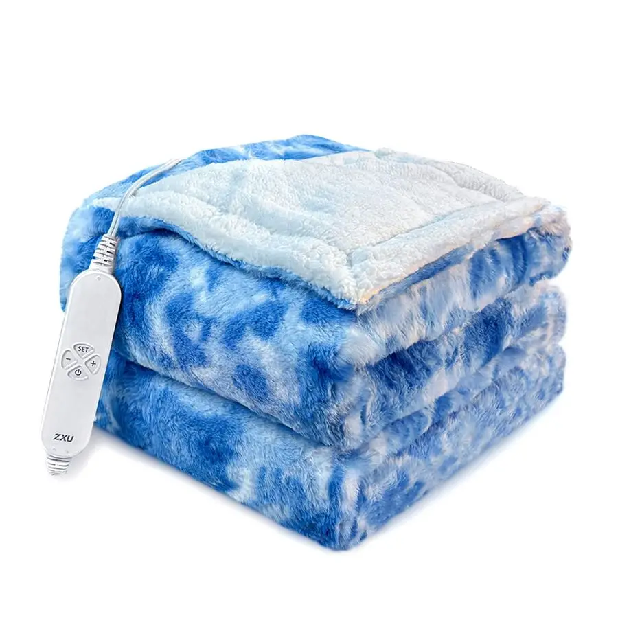 

Heated Blanket Electric Throw Blanket Plush amp Sherpa Heating Blanket, 50 x 60 Warming Blanket, 12 Heating Levels amp 124 Hours