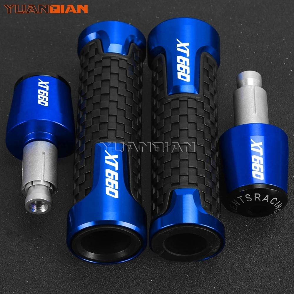 2024 2025 Motorcycle 22MM Handlebar Grips Handle Bar Cap End Plugs FOR Yamaha XT660 XT660R XT660X XT 660 R/X 2004-2021 2022 2023