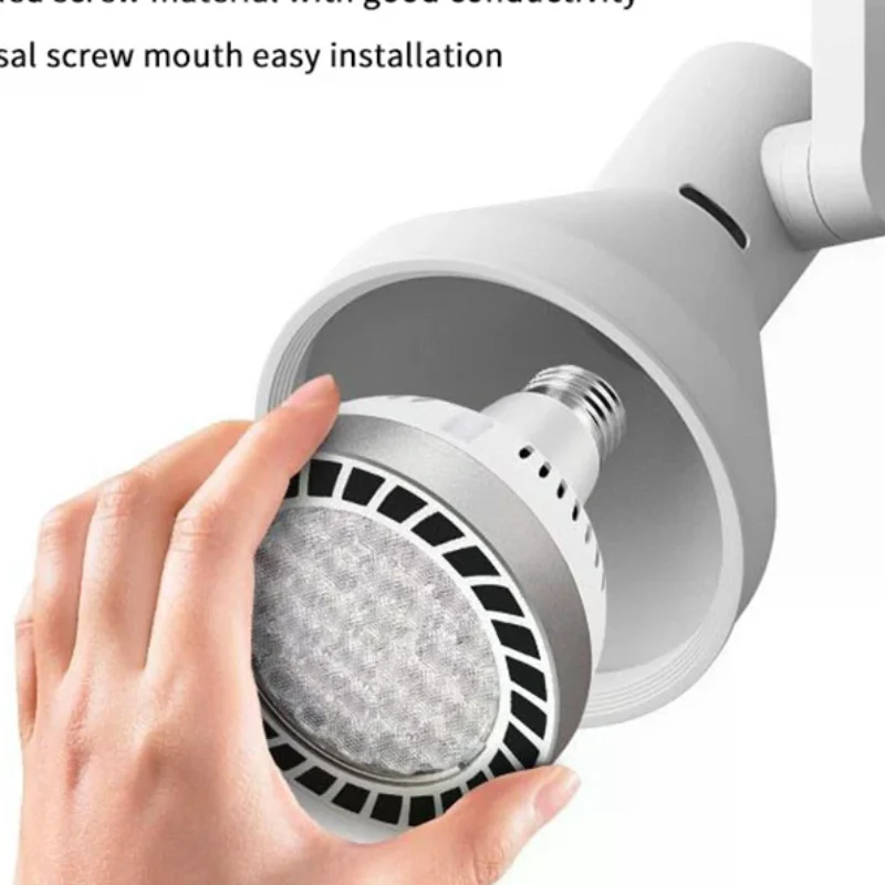 PAR30 LED E27 Track Light Bracket Base 2/3Wires Rail Ceiling Lamps Holder Clothing Store Living Room Commercial Use