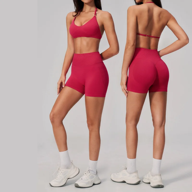 

Women's Tracksuit Woman Sports Sets Yoga Outfit For Women Tight-fitting Peach Butt Quick Dry Running Sports Female Clothing