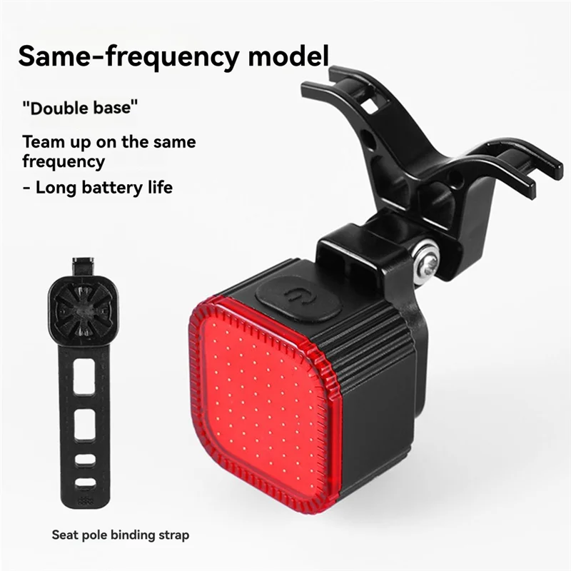 ABLB-Bike Taillight MTB Road Bicycle Rear Light IPX6 Waterproof Type-C Charging Tail Light Cycling Accessory