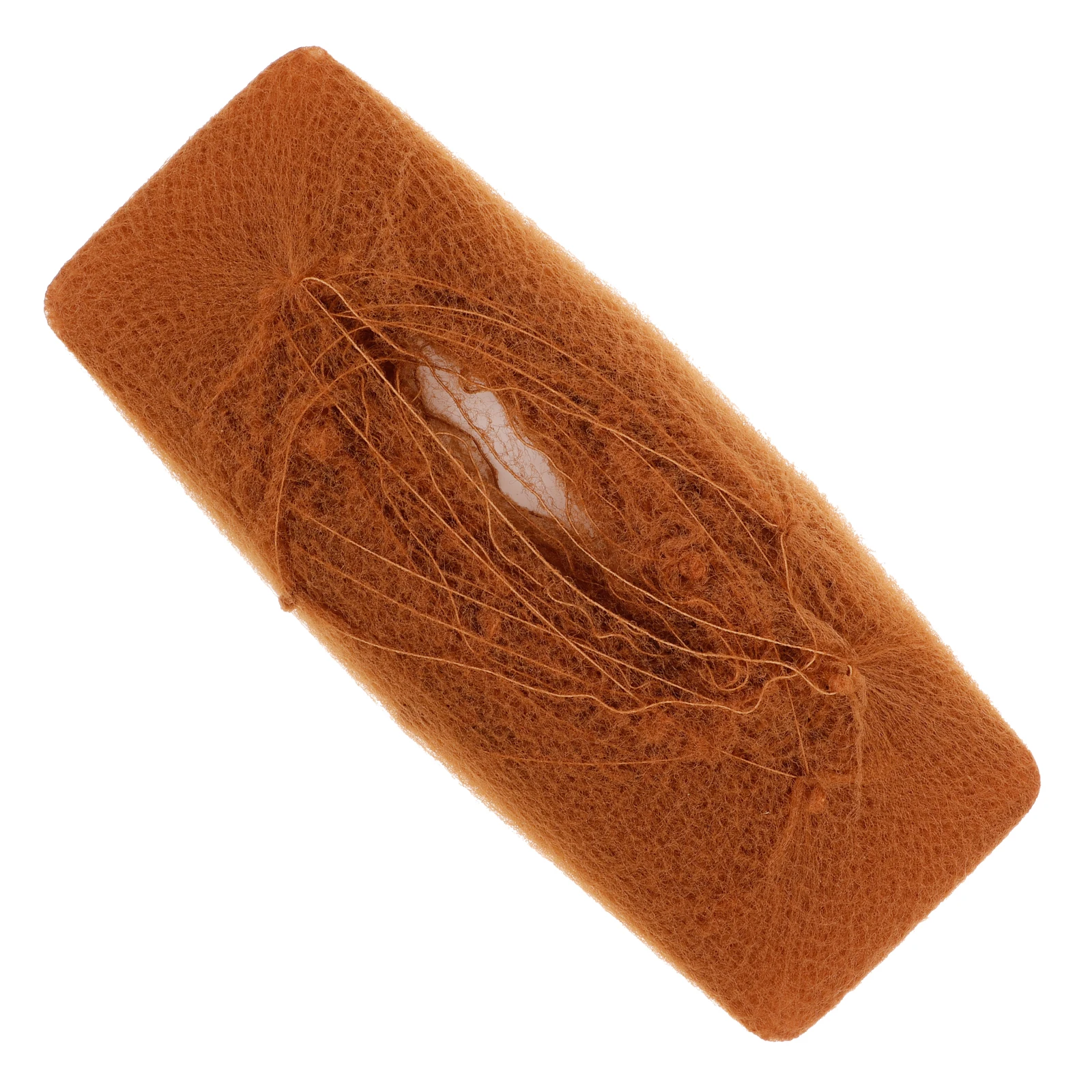 

50 Pcs Hair Nets Women Microfiber Nylon Bun Cover Brown 7MM 20 Inch Vacuum Pack Dance Performances Hair Accessories