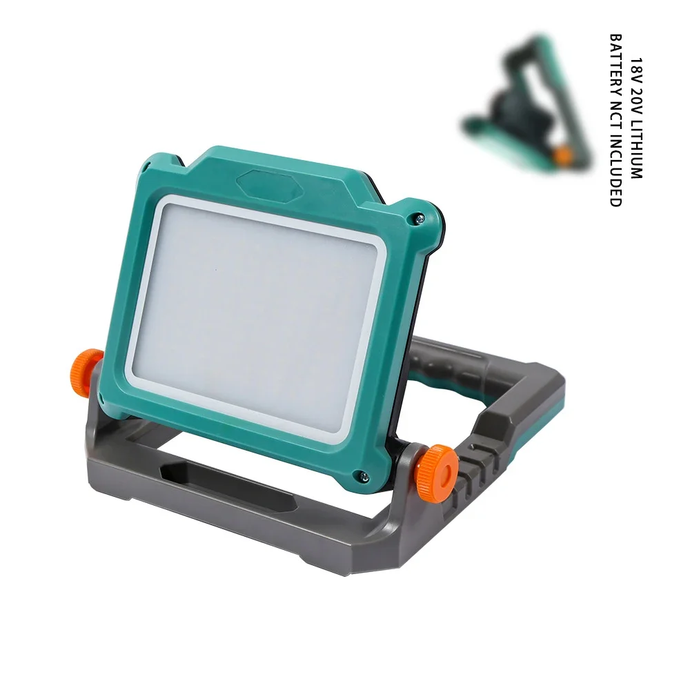 Outdoor LED Working Light Foldable Table Lamp Floodlight For Makita For Dewalt For Bosch For Milwaukee 18V Lithium Ion Battery