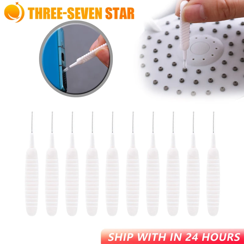 10 Pieces Cleaning Brushes Shower Nylon Head Pore Clearance Eco-friendly Anti Clogging Small Brushes For Bedroom Cleaning Tool