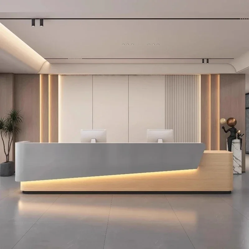 مكتب استقبال الشركة عرض صالون تجميل عالي الجودة مكاتب عملاء فاخرة تصميم حديث للكبار أثاث Escrivaninha #6