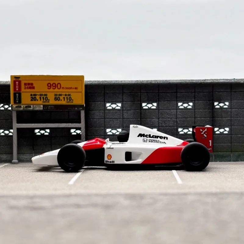 Modele LCD 1/64 McLaren Honda MP 4/6 F1 Zabawka ze stopu Pojazd silnikowy Odlewany metal Model Prezenty