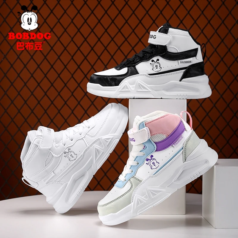 

Low High Top Children's Sports Sneakers Kids Running Board Shoes Boys Girls Casual Trainers Outdoor Breathable Walking Footwear