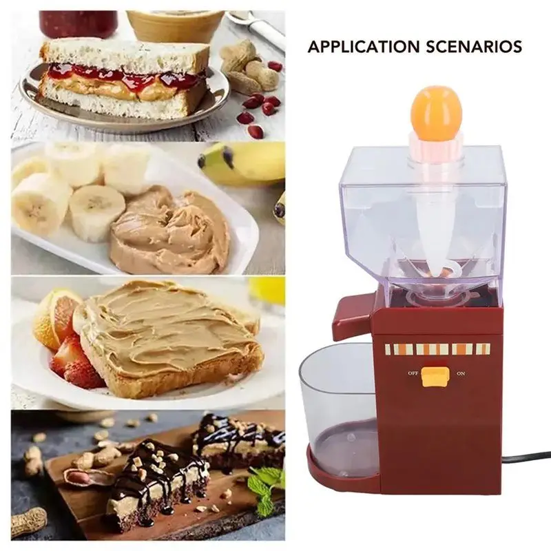 B64B-For Groundnut Almond Peanut Butter Maker Home Electric Grain Grinder Anti-Slip Sesame Sauce Mill Nut Butter Machine(UK) UK