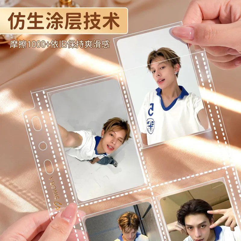 10Pcs SINGBA 16 Styles Ultra Clear Multi-Size Refill Pages for A4/A5 Binder 3/4/5/6 Inch Polaroid Postcard Poster Photocard