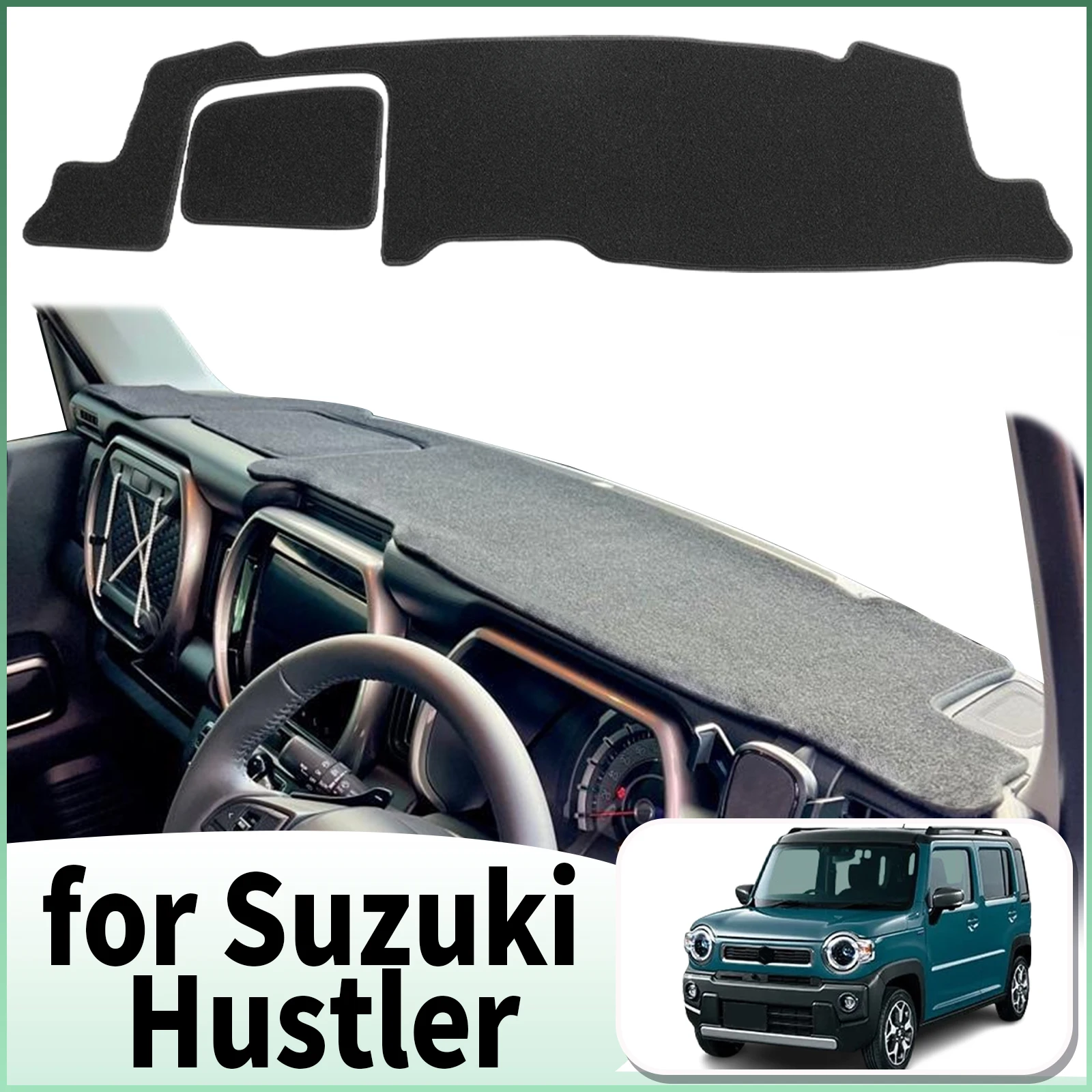 

fit for Suzuki Hustler MR31 MR52 MR92 RHD Car Dashmat Accessories Dashboard Cover Pad DashMat Sunshade Protective Carpet