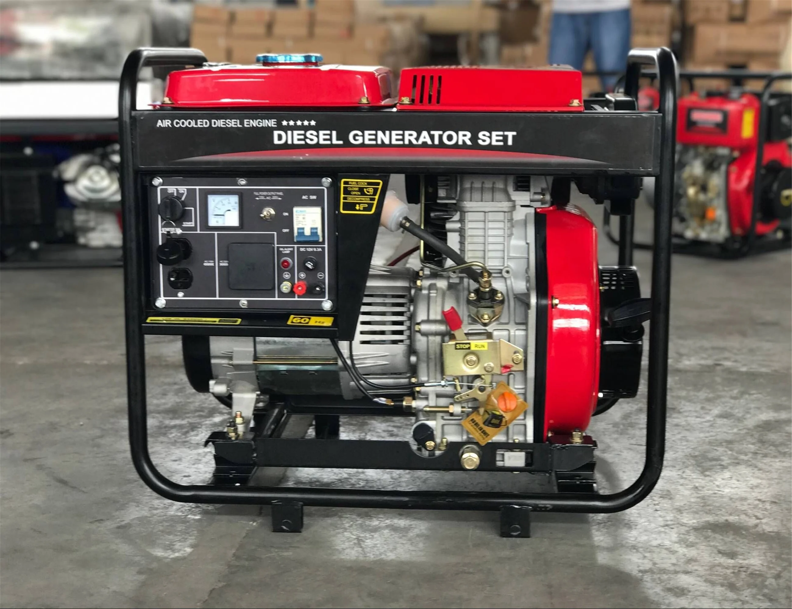 welding generator 3phase 5kva kama engine welding machine