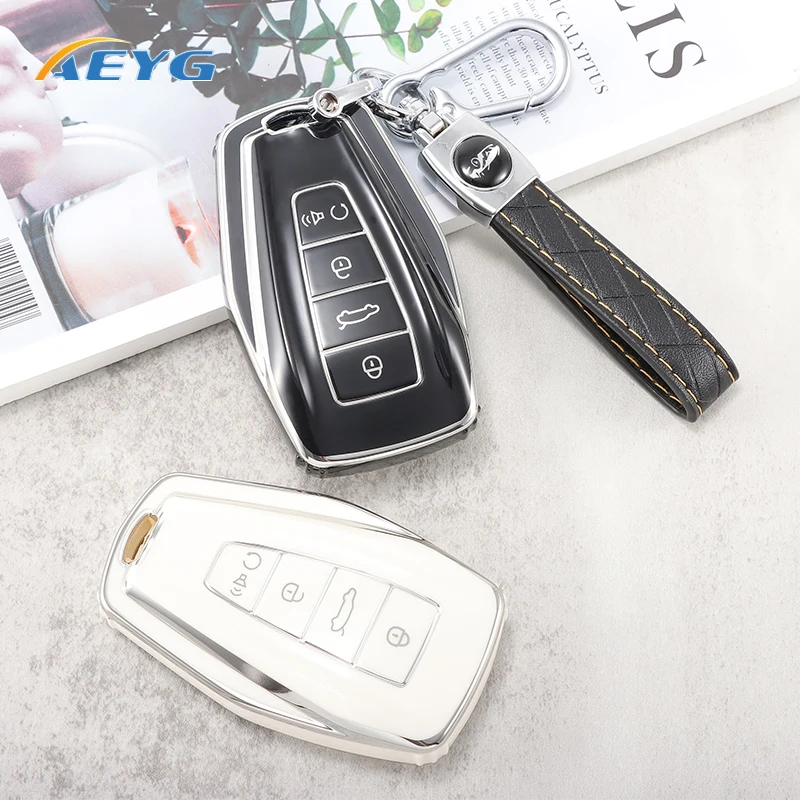 TPU Car Remote Key Case Cover Shell For Geely Coolray X6 Emgrand Global Boyue Atlas NL3 Emgrand X7 EX7 GT GC9 Accessories