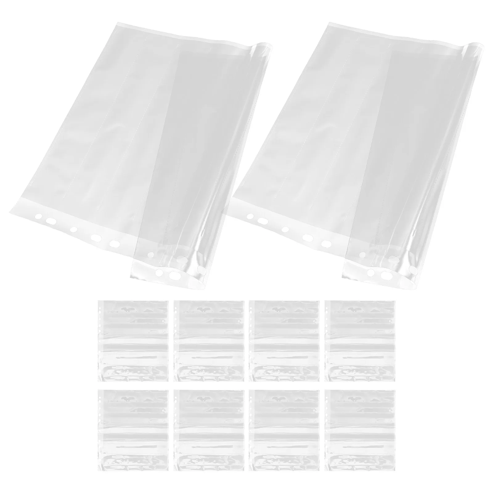 10Pcs Negative Sleeves Waterproof Dustproof Archival Photo Storage Pages Heavy Duty Film Protectors for Organizing Binders
