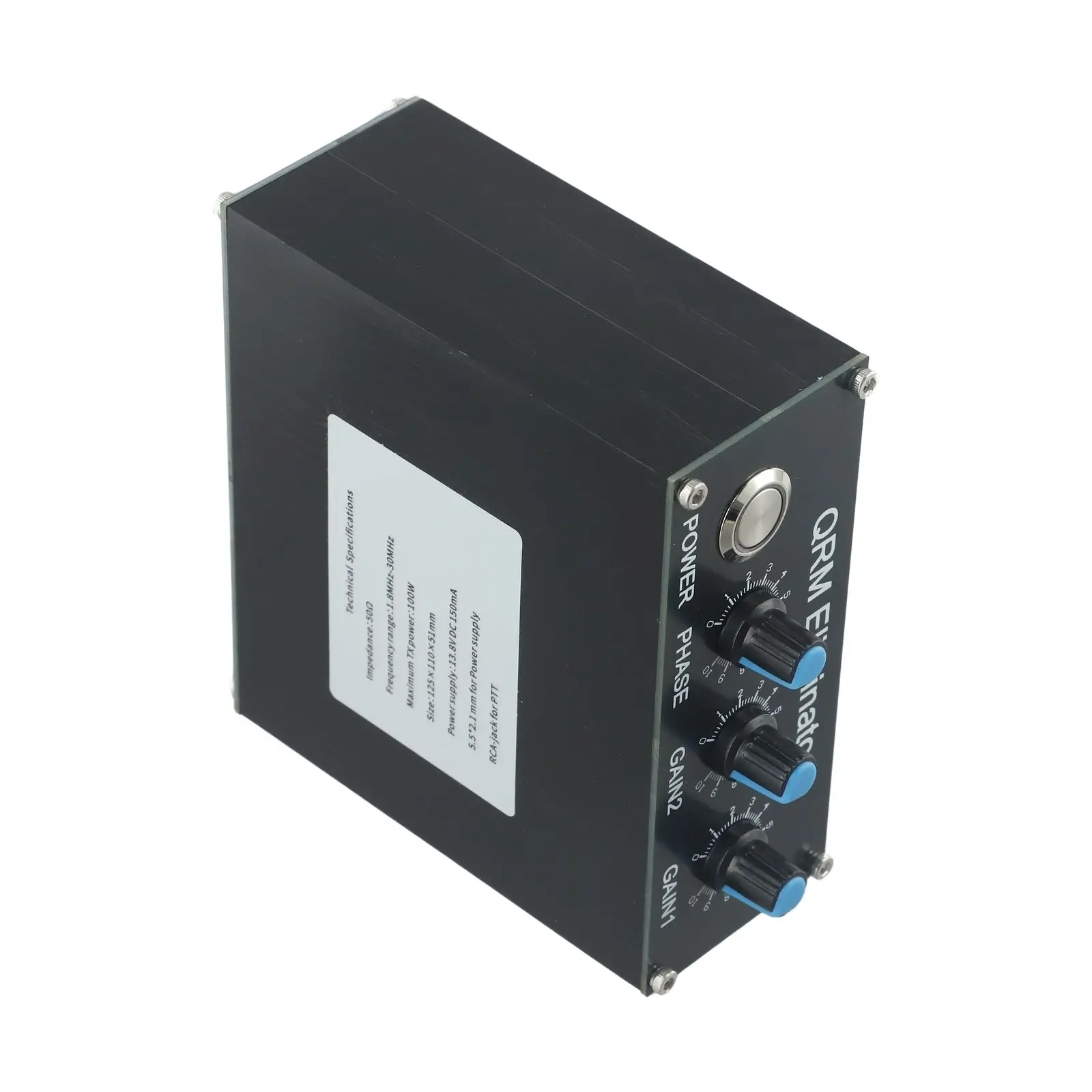 

Professional QRM Eliminator XPhase (130 MHz) HF Bands Metal Shell Innovative Design Noise Reduction Technology