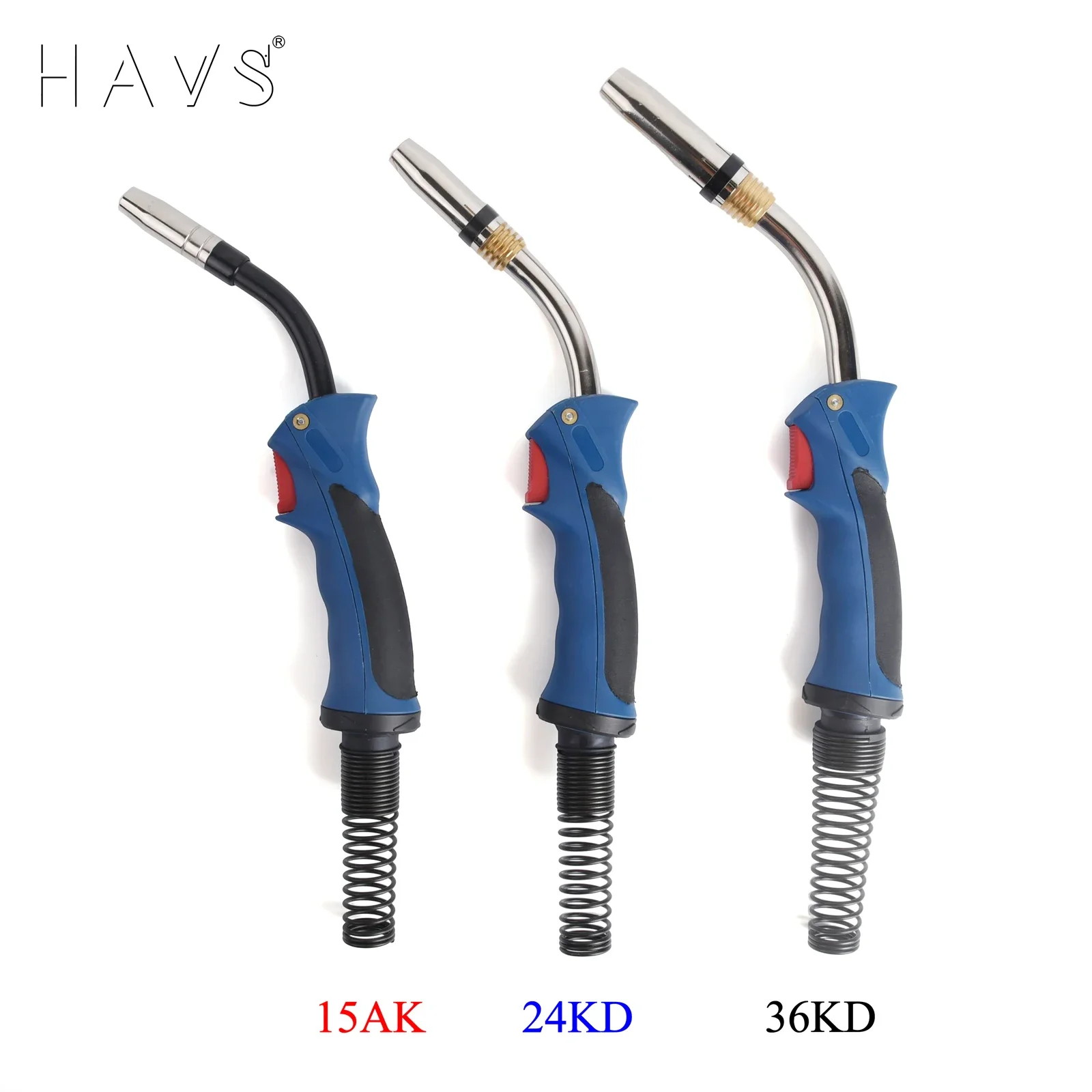 

15AK 24KD 36KD Professional MIG MAG MB Welding Torch Air Cooled Contact Tip Swan Neck Holder Gas Nozzle European Type