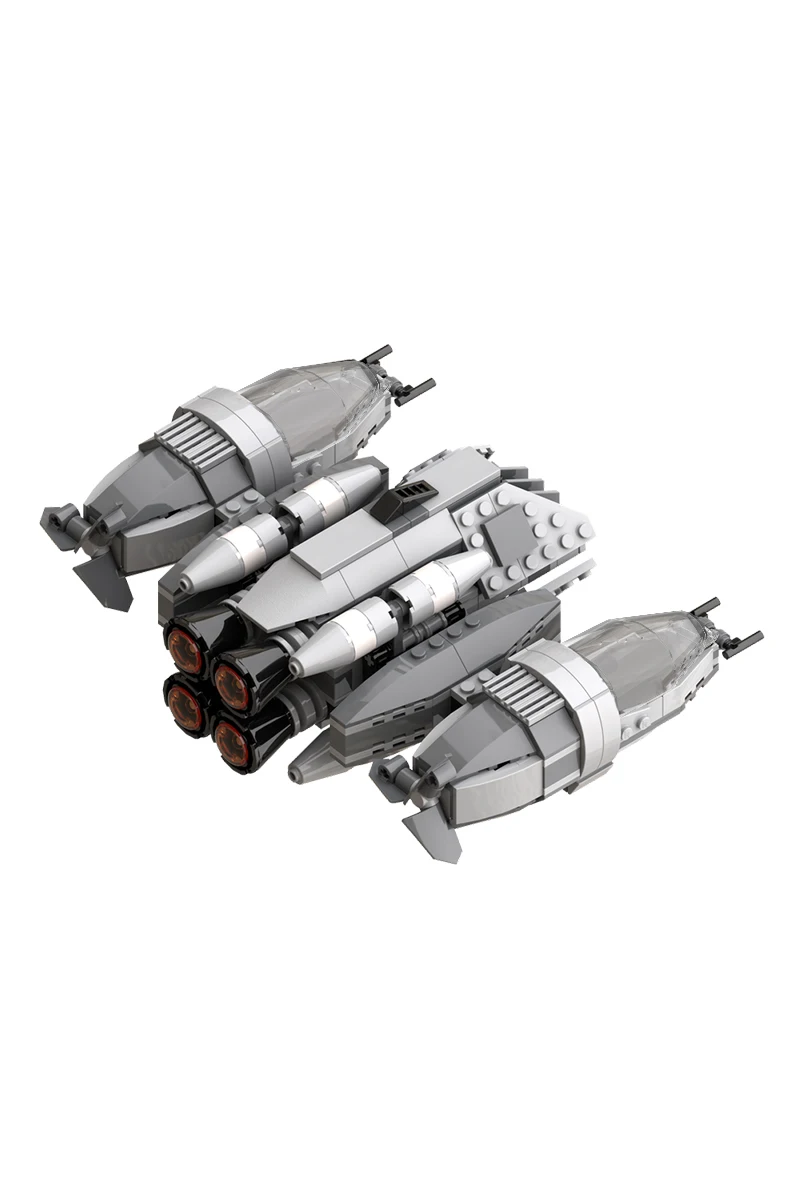 

Gobricks MOC Space War B-Wing-Striker Spaceship Building Blocks Model Space spaceship Creative Assembly Bricks Toys Kids Gifts