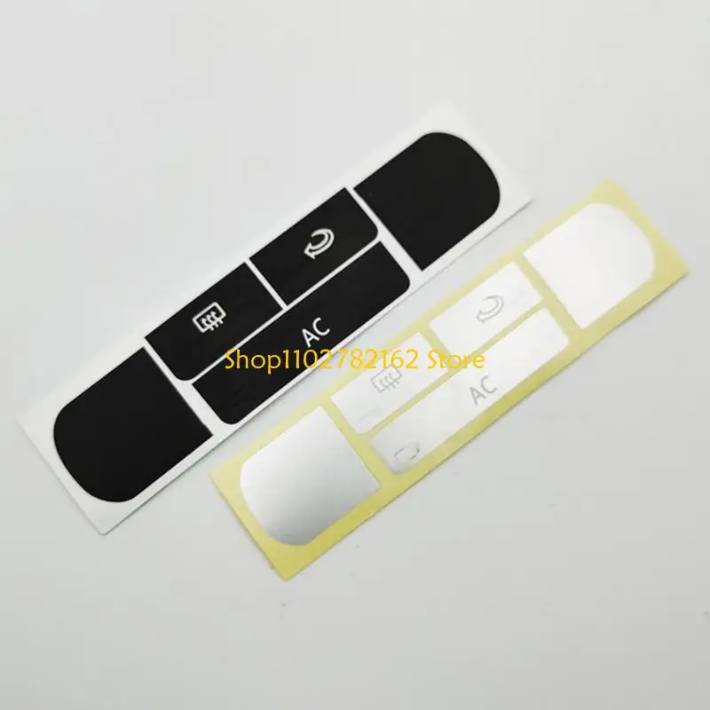 547B Replacement Air Conditioner Climate Control Button Cover Sticky Film Labels Sticker Decal Scratch Proof Surfaces