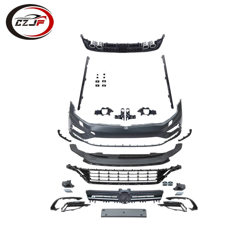 

CZJF Hot Sale Body Kit Front Bumper Grille for VW GOLF 7.5 Upgrade to Golf 7.5 R 2016 2017 2018 2019 2020