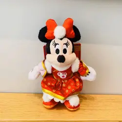 Original Disney Keychains Stuffed Animals Minnie Mouse Mickey Mouse Donald Duck Plush Keychains and Bag Pendant