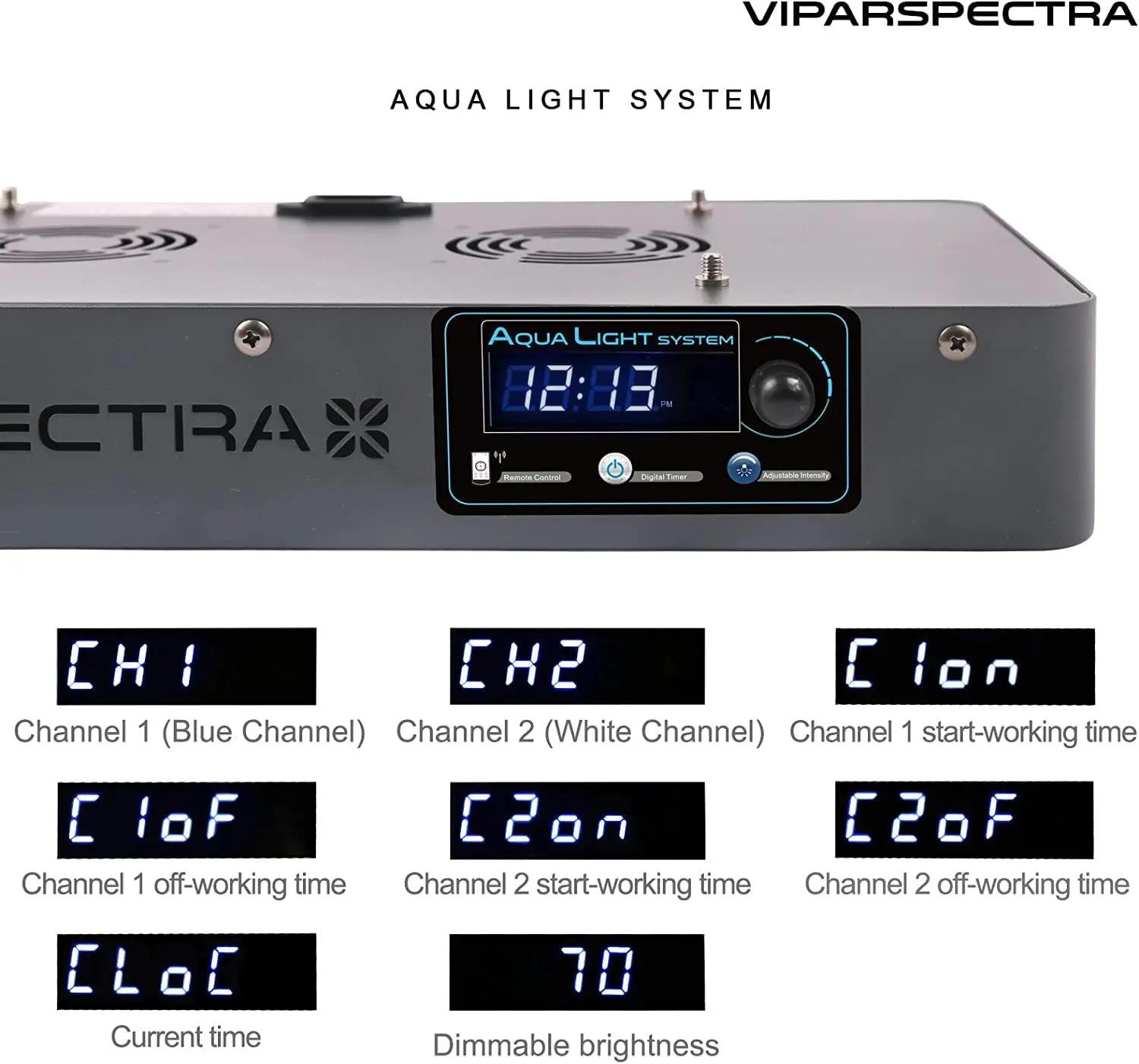 165W Dimmable LED Aquarium Light with Full Spectrum, Remote/Timer Control for Saltwater Fish Tanks
