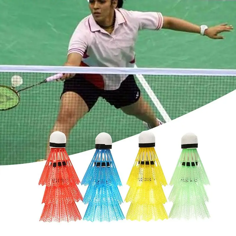 12pcs/set Colorful Portable Plastic Training Badminton Ball Outdoor Sports Activities Supplies