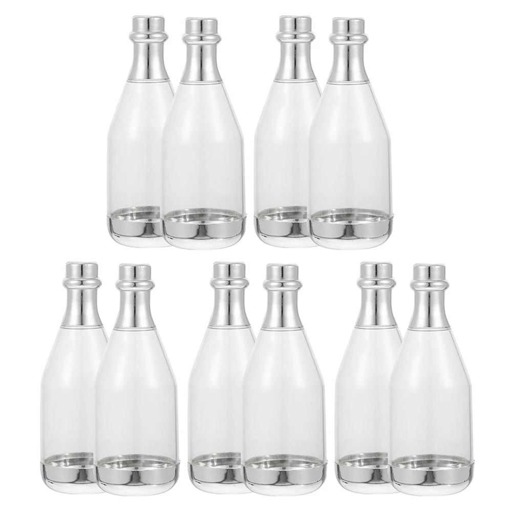 

10 Pcs Bottle Candy Box Wedding Party Favor Bridal Shower Gift Mini Bachelorette Jar PP Materials Lightweight