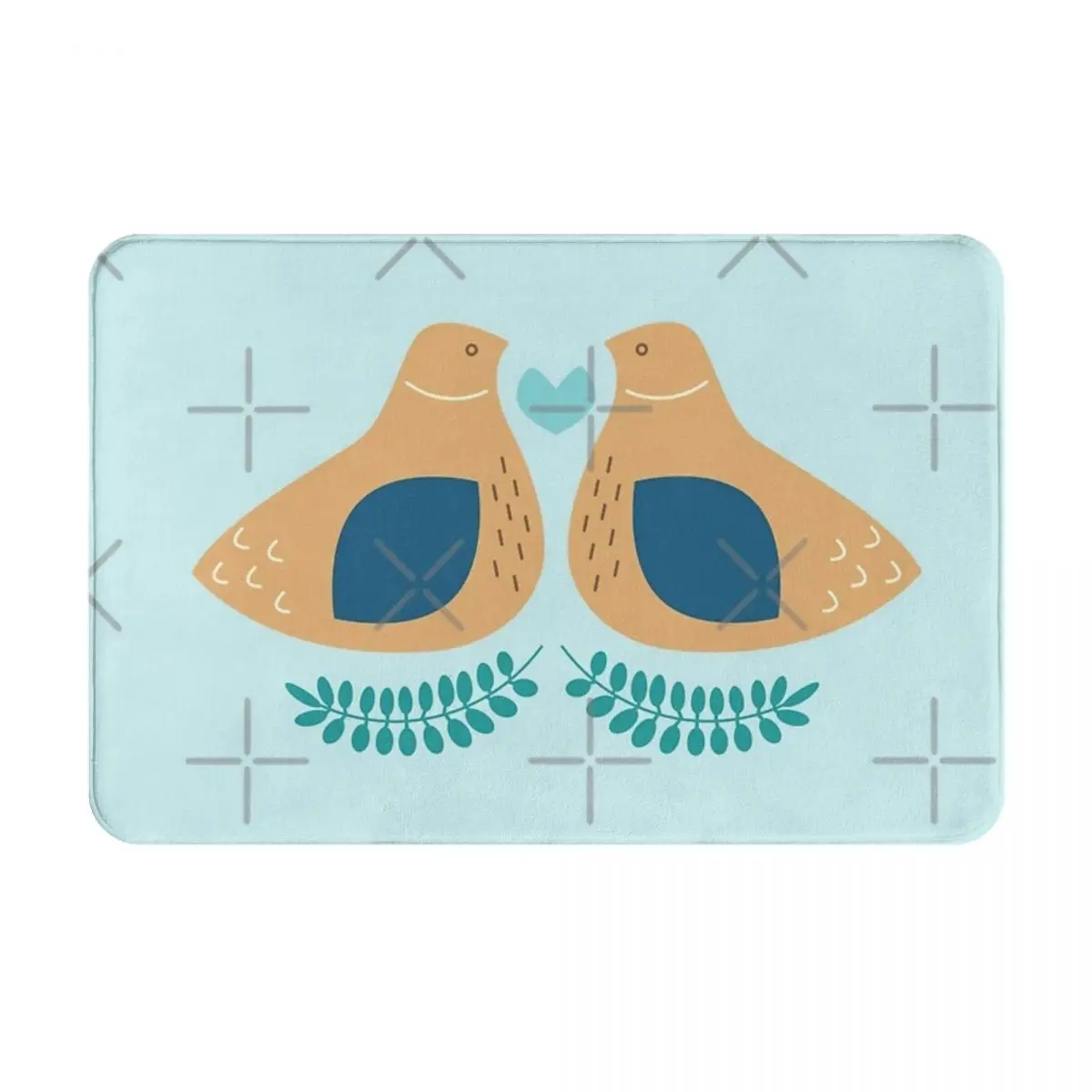 Birdy Facecloth Non-Slip Floor Mat BathroomThick And Comfortable, Durable Foot Mats