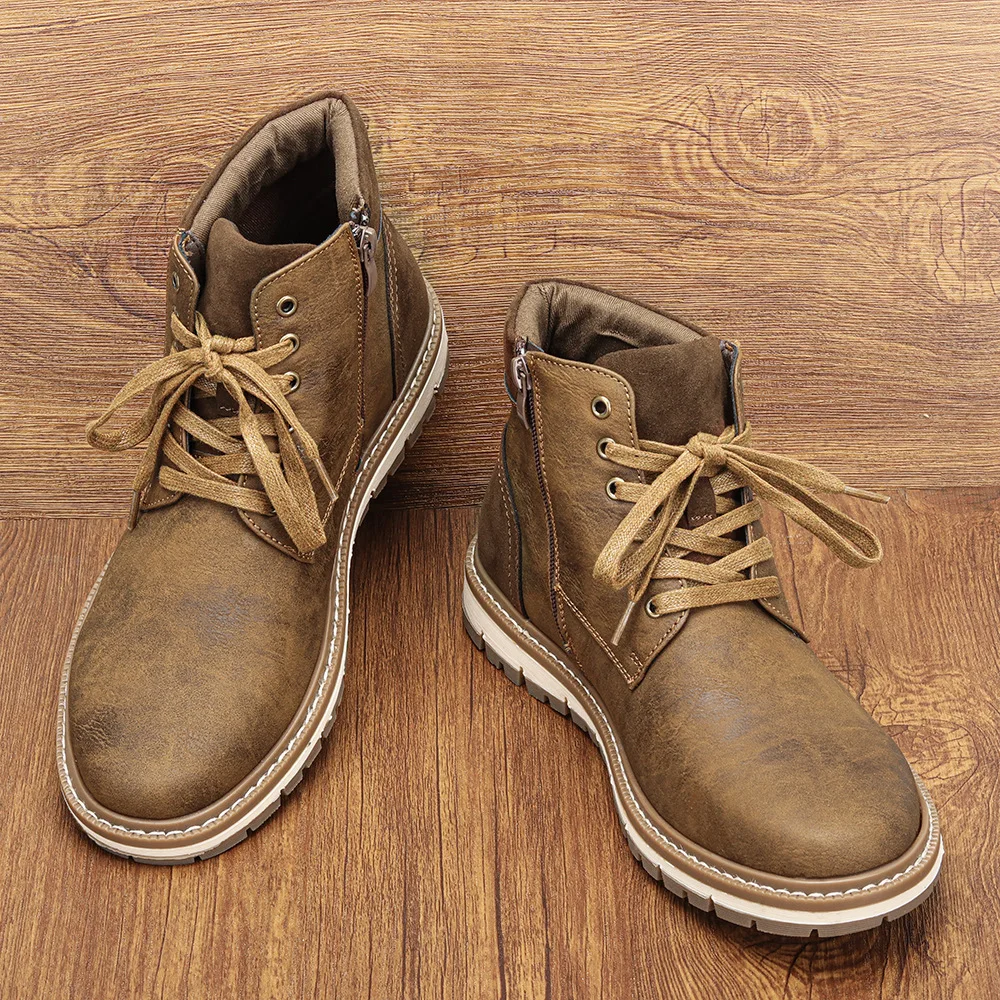 

Популярные мужские универсальные модные ботинки большого размера, простые классические ботинки высокого класса, независимые классические ботинки, мужские ботинки для улицы