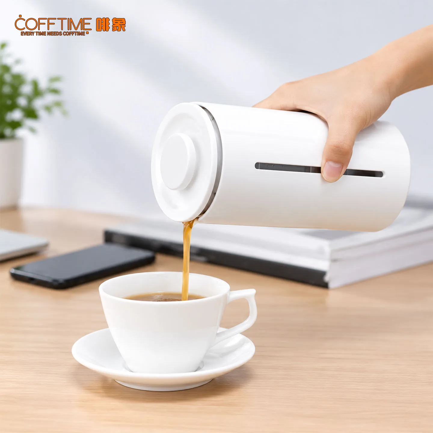 New TIMEMORE French Press Coffee Maker Tea Maker 450ml High Density Stainless Steel Mesh Heat Resistant Coffee Tea Pot Office