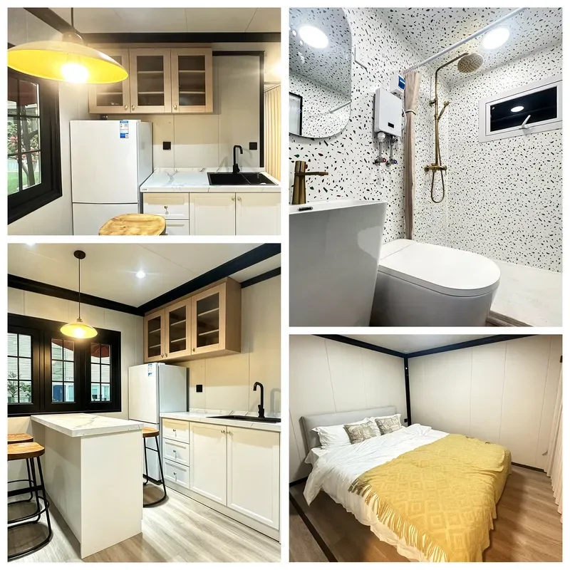 Folding Steel Mobile Container House Tiny Home Modular Foldable Prefab Casa De Container House Fast Assemble for