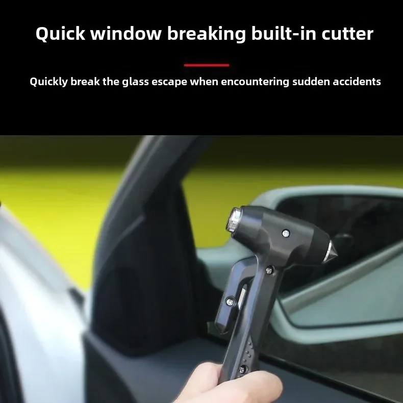 مطرقة أمان للسيارة، مطرقة إنقاذ للهروب، سيارة كبيرة بمقبض طويل، مطرقة طوارئ، كسارة نافذة #3