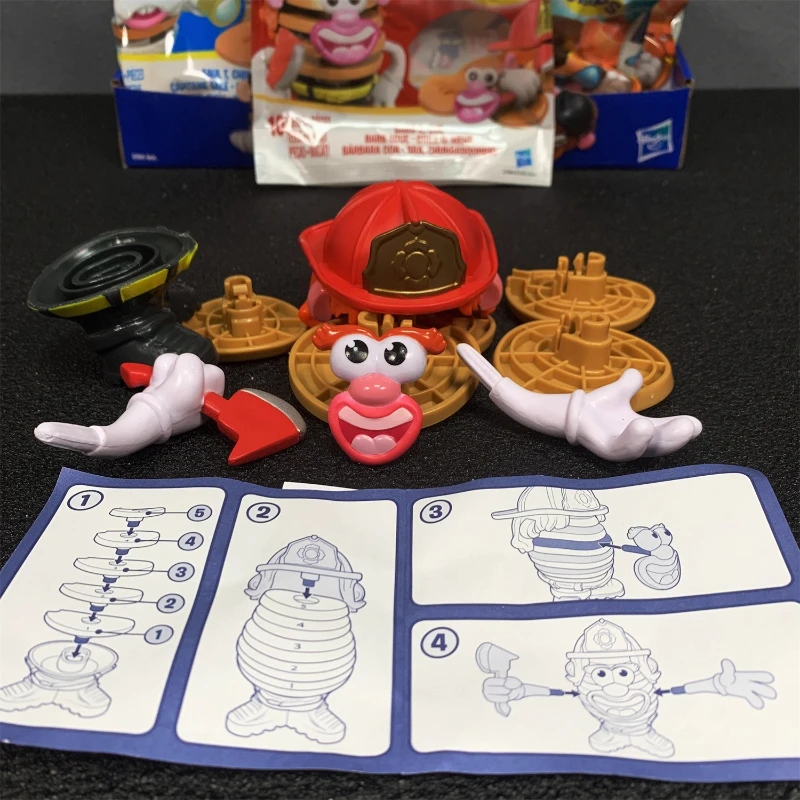 هاسبرو حقيقية السيد رقائق رأس البطاطس حقيبة أعمى الجبن الكابتن مزرعة رجال الاطفاء الجمعية المفاصل يمكن أن تتحرك نموذج كبسولة اللعب