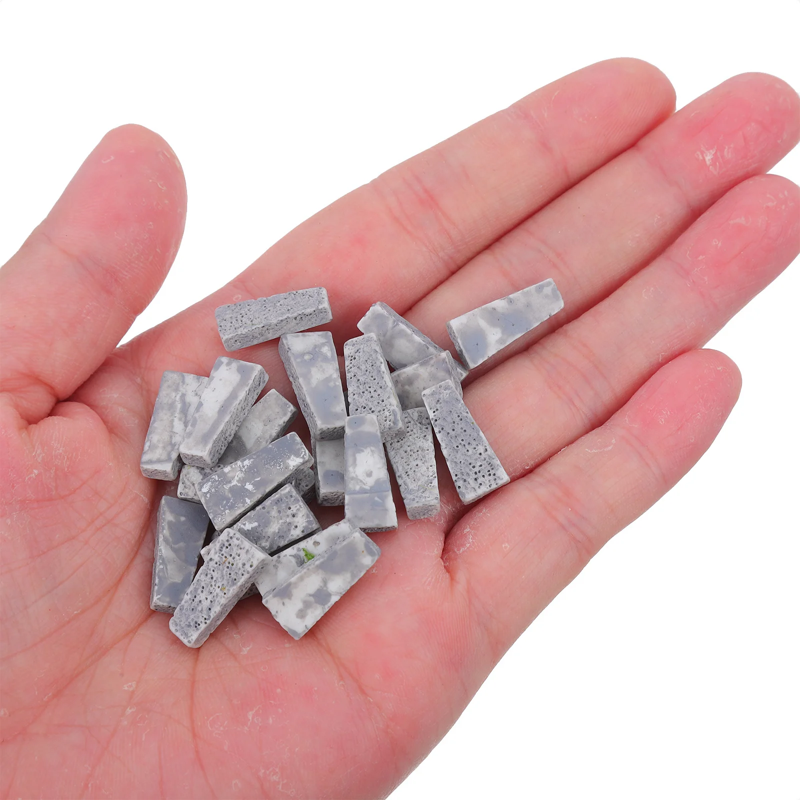 

20pcs Miniature Rock Slab Pathway For Resin Stone Landscape Diorama Garden Walkway Outdoor Fairy Terrarium Aquascaping Stepping