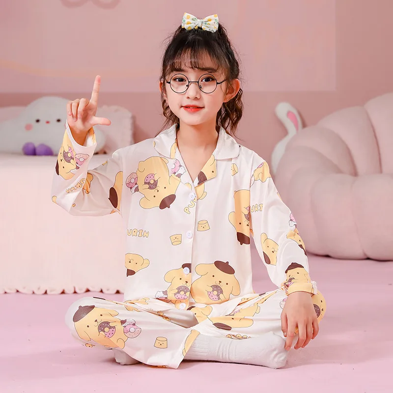 Loungewear Sets for Children Children\'s Pajamas Girls Clothes 2 to 8 Years Pajama Girl Sleepwear Robe Clothing