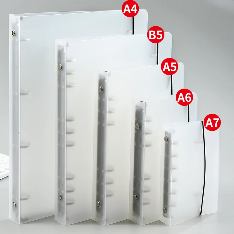 A4 투명 4 링 바인더 링, 6mm 폴더, PP 방수
