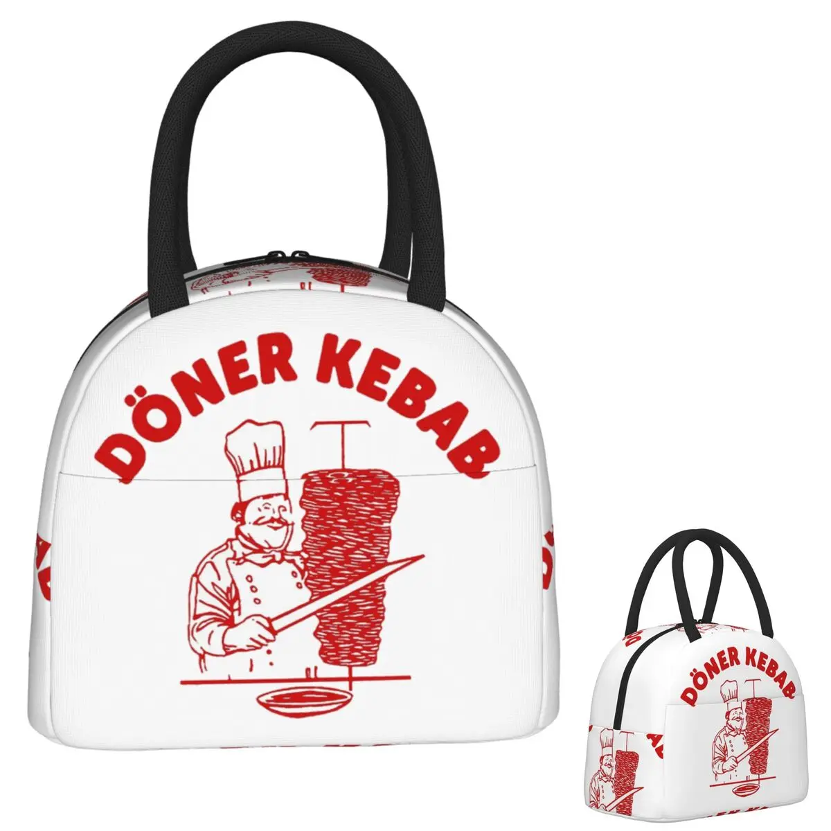 

Doner Kebab Lunch Bags Insulated Bento Box Waterproof Lunch Tote Leakproof Picnic Bags Thermal Bag for Woman Kids Work