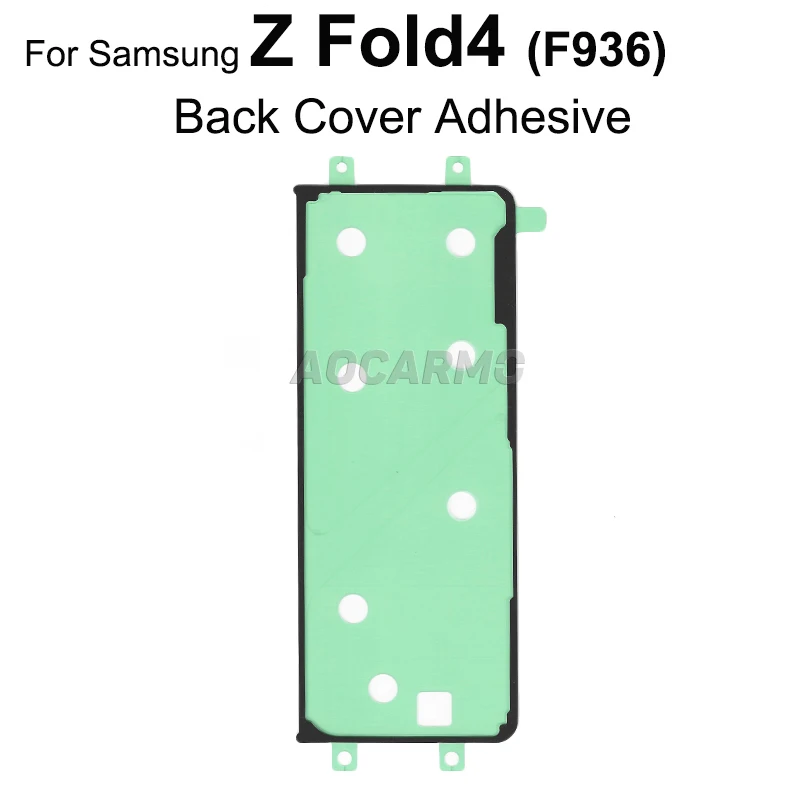 Aocarmo do Samsung Galaxy Z Fold4 F936 przedni wyświetlacz LCD samoprzylepna tylna pokrywa naklejka taśma klejąca części do naprawy