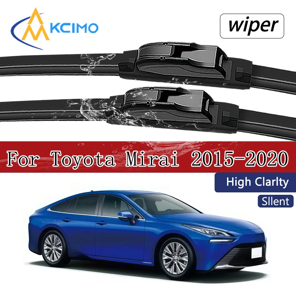 

Beam Windshield Wiper Blades For Toyota Mirai JPD10 2015-2020 Durable Rubber Front Wipers Set Direct Fit Easy Installation