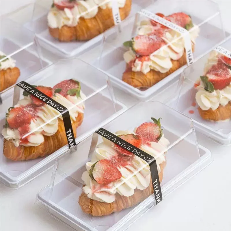 

Custom. Kesong Sandwich to-Go Box Baking Sausage Bread Rectangular Hot Dog Hamburger Stall Packing Box Disposable