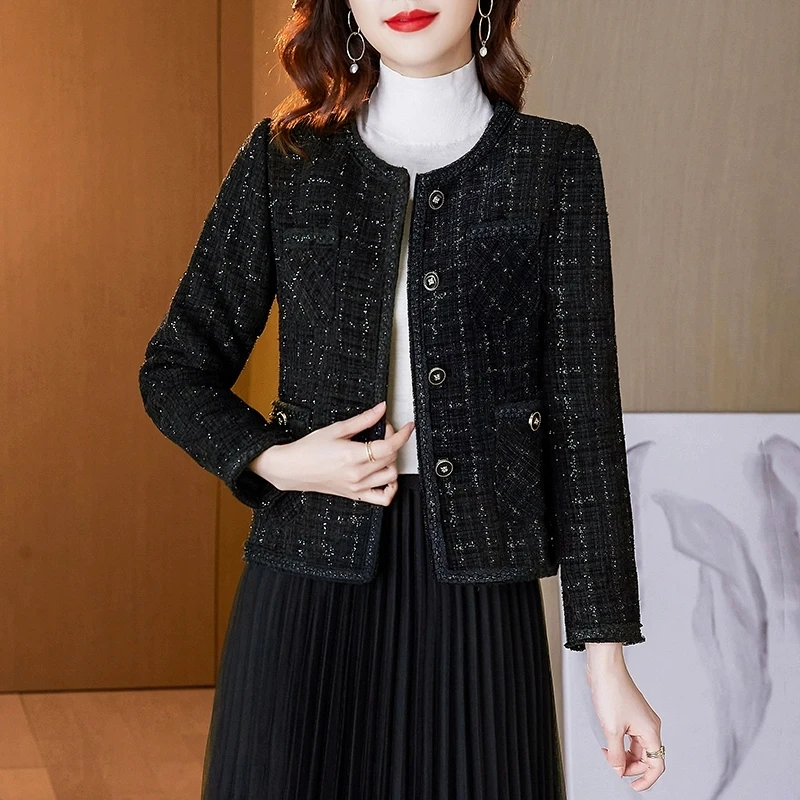 

Женское шерстяное пальто Bla Faion round Ne High-End Feel Small Fraance Sle, осень-зима, Новое поступление на пуговицах