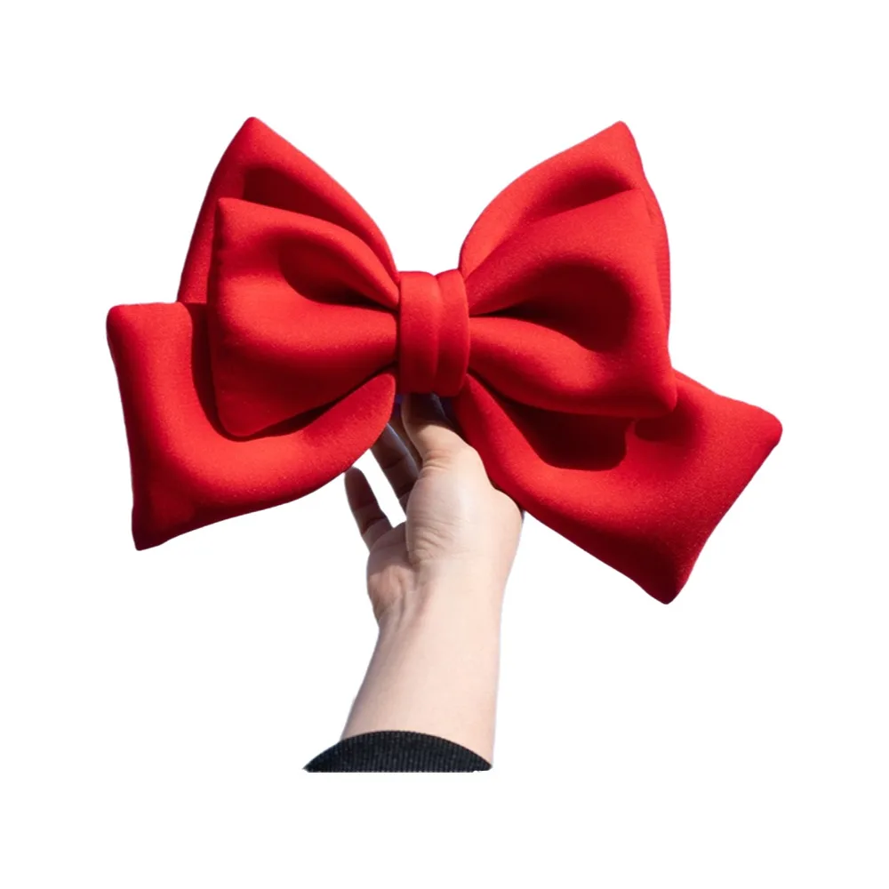 

Новый тканевый шлем с бантом, 12 цветов, ткань с бантом, атласная лента, бант, шлем, головной убор, украшение для электромобиля