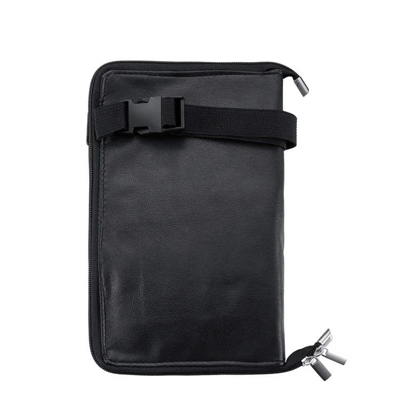 1PC PU 가죽 애완동물 가위 허리 가방 대용량 화장품 메이크업 브러시 가방 벨트 포함 전문 메이크업 아티스트용